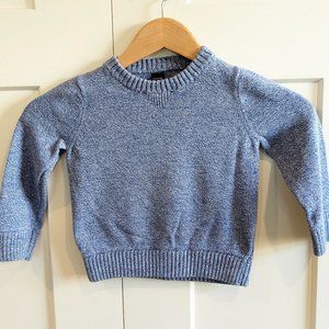 Baby Gap blue and white marled sweater